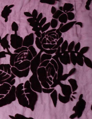 Bohemian Burnt Plush Velvet Kimono | Women's Long Floral Beach Cover - Up with Tassels | One Size | Various Colourstop