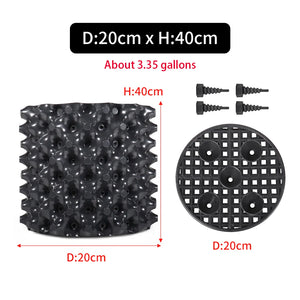 Root Control Air Pruning Nursery Pots | Fast Root Growth Training Containers | 9 Sizes | Durable Black PVC | Bonsai, Trees & Transplanting