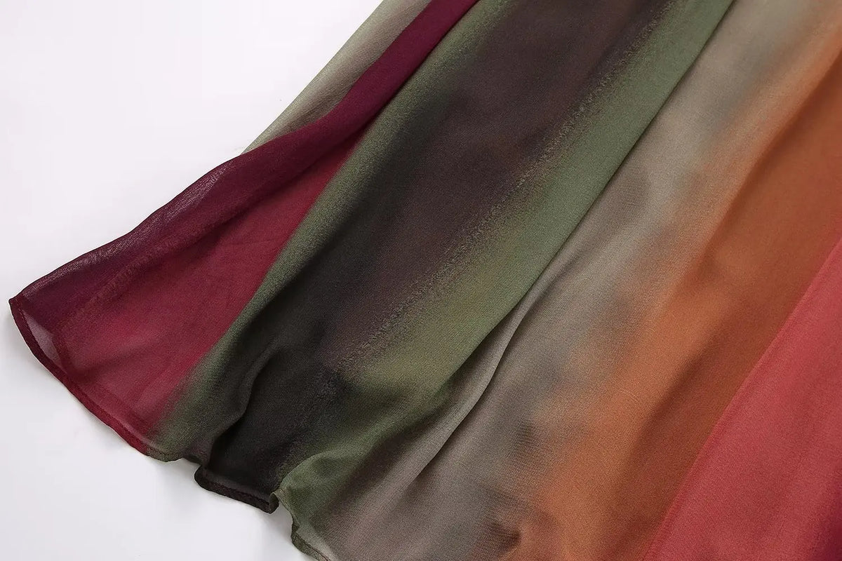 Elegant Hippie Long V-Neck Dress | Sizes XS-L