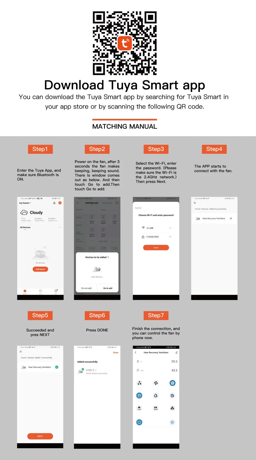 Heat Recovery Ventilation System | Single Room Air Recuperator with Smart App Control | 240V Quiet Fresh Air System