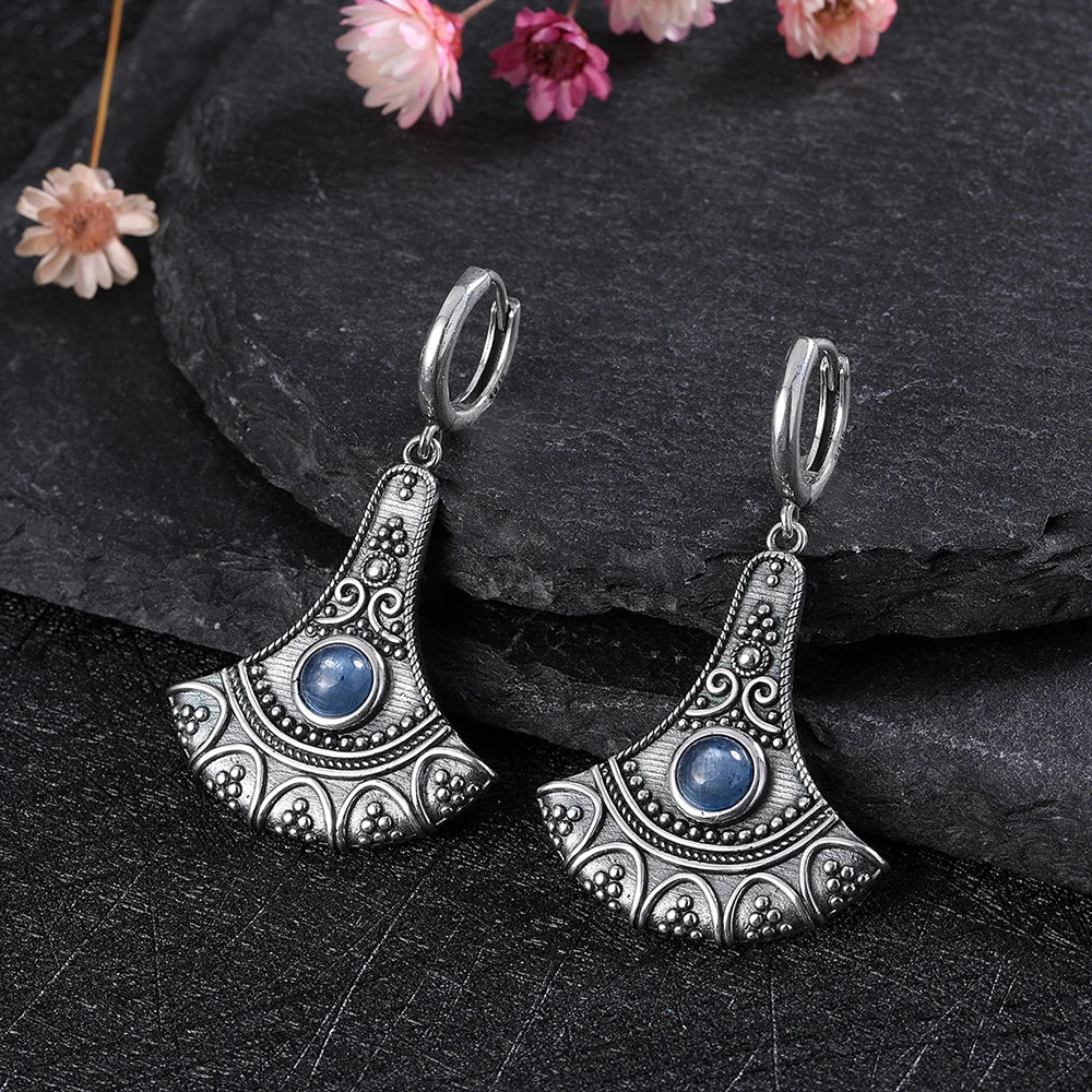 Natural High Quality Festival Flare Kyanite Bohemian Earrings