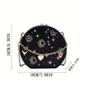 Women's Small Sun & Moon Cross Body Bag | Various Colours