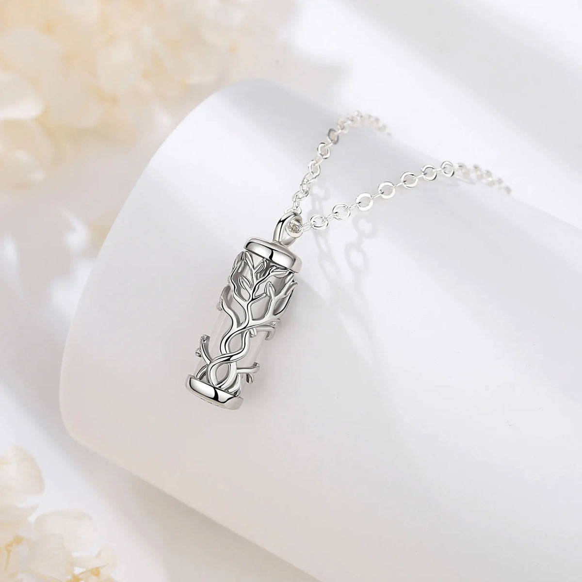 Tree Of Life Ashes Urn Pendant Necklace | 925 Silver | 2 Sizes