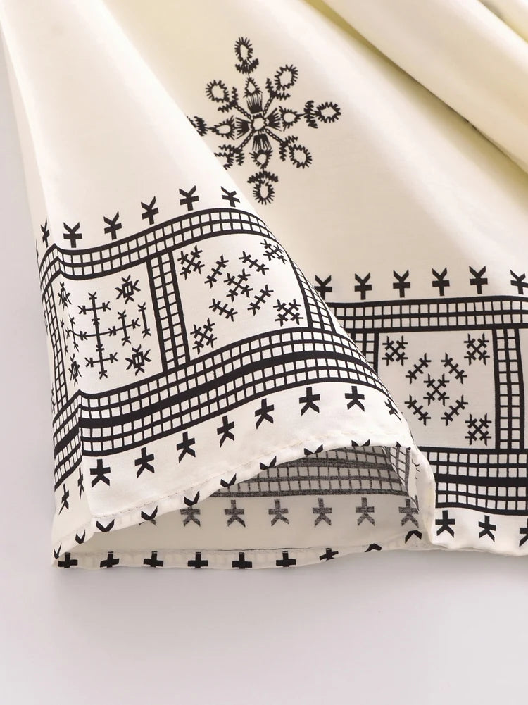 Bohemian White Floral Kimono Cover-Up | Cotton Rayon Batwing Sleeve Beach Robe | Wedding & Vacation Wrap | S–XL