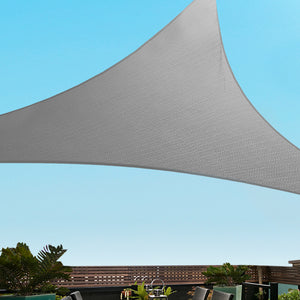 Shade Sail | 3x3x4.3m | Triangle | 280GSM | 98% | Grey Shade Cloth
