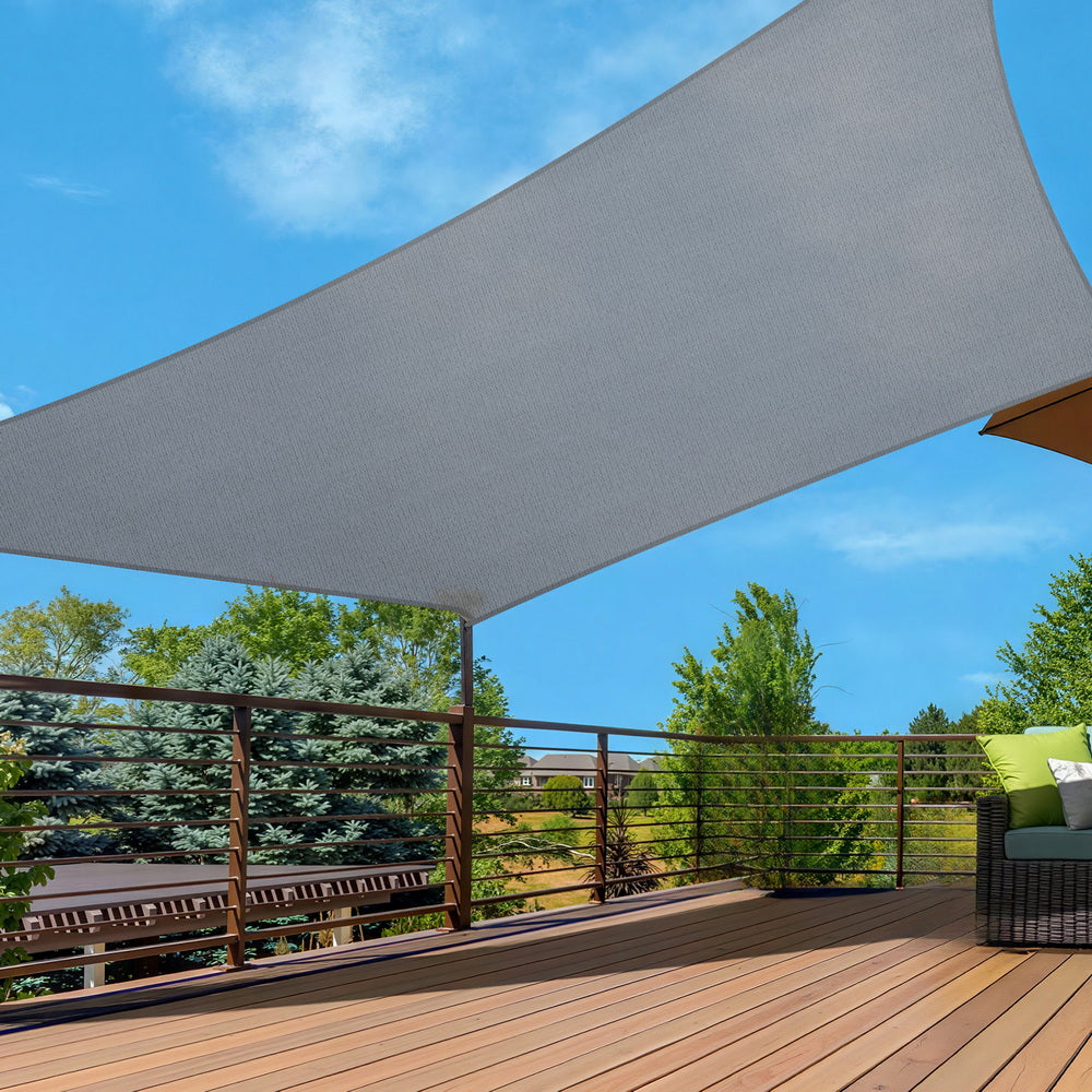 Instahut Sun Shade Sail 280gsm | Rectangle 4x6m UV Resistant Shadecloth Canopy | Beige