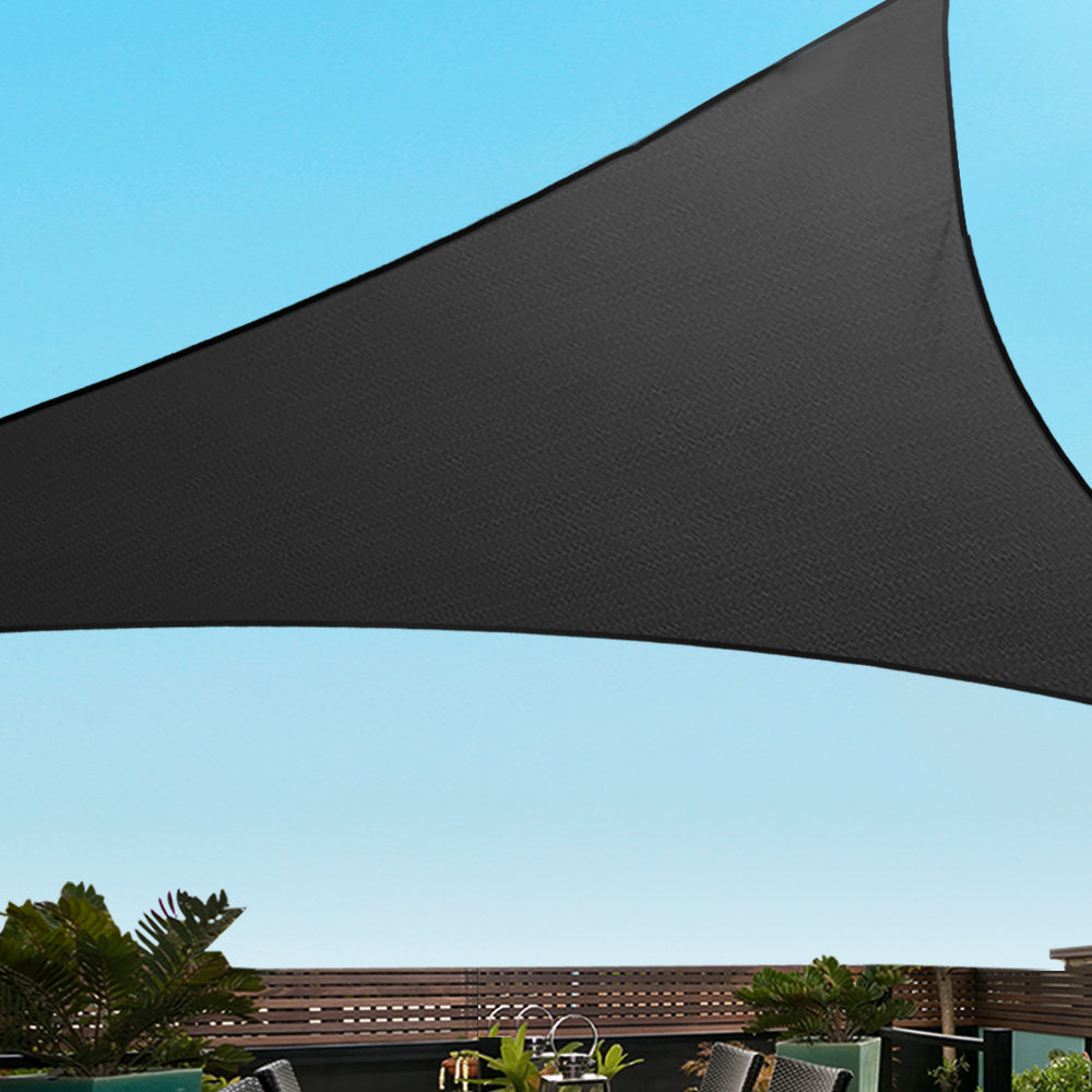 Shade Sail | 5x5x5m | Triangle | 280GSM | 98% | Black Shade Cloth