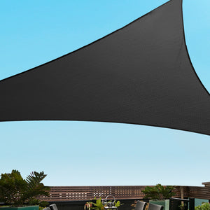 Shade Sail | 5x5x5m | Triangle | 280GSM | 98% | Black Shade Cloth
