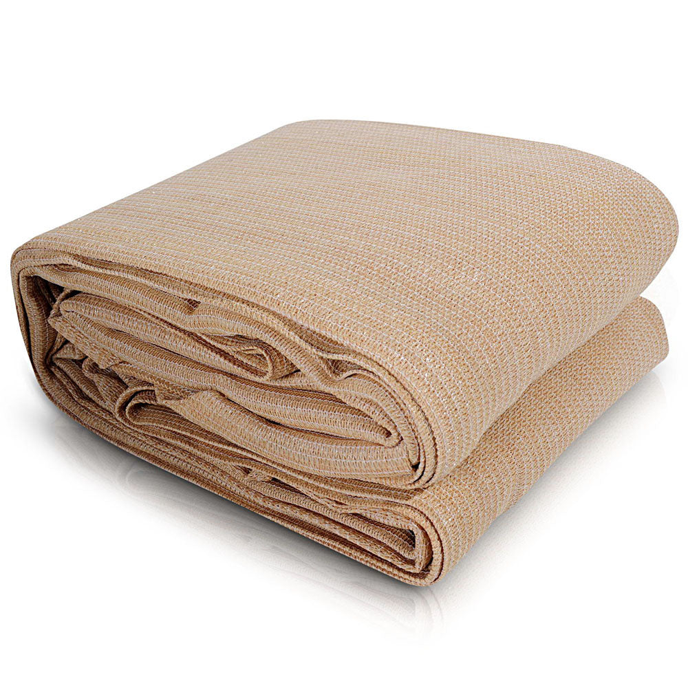Shade Sail | 2x4m | Rectangle | 185GSM | 95% | Sand Shade Cloth