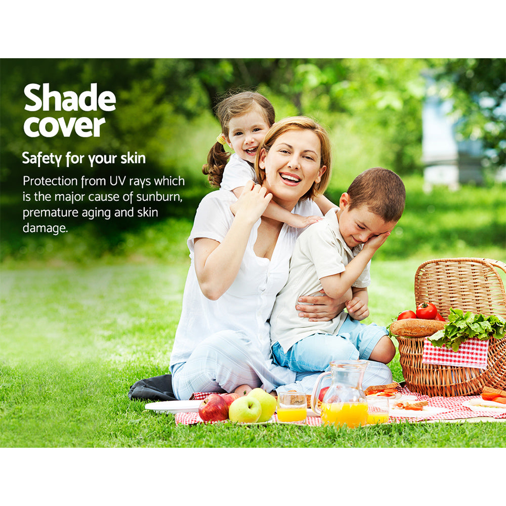 Shade Sail | 2x4m | Rectangle | 185GSM | 95% | Sand Shade Cloth