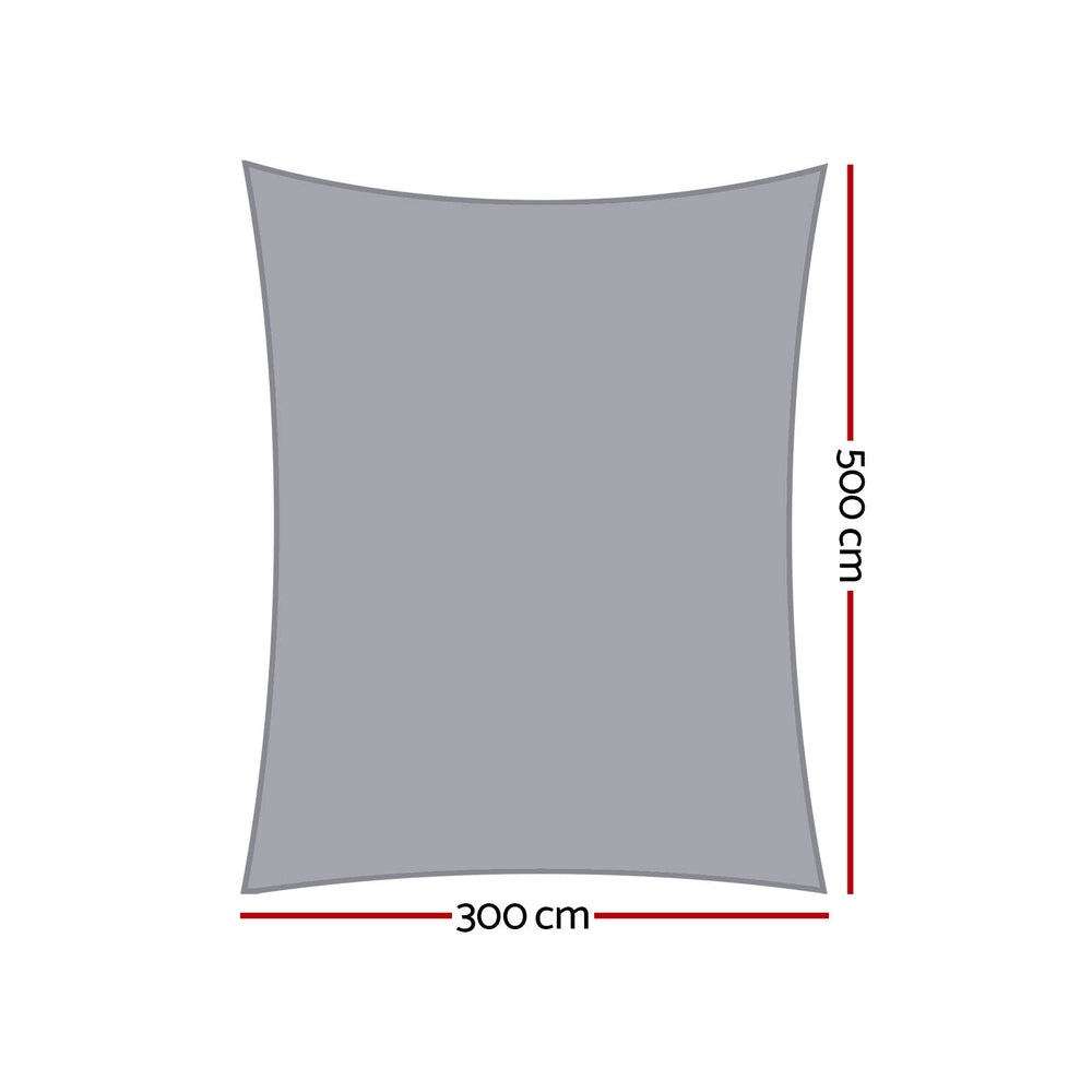 Instahut Shade Sail Canopy | Waterproof | 220GSM | 3x5M