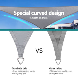 Instahut Shade Sail Canopy | Waterproof | 220GSM | 3x5M