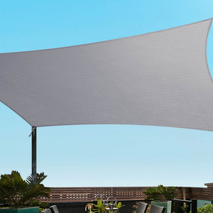 Instahut | Waterproof Shade Sail | Shade Cloth Canopy | 220GSM | 3x8m