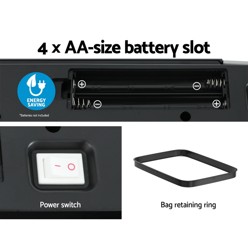 Devanti Motion Sensor Bin | 70L | Pedal Bin | Automatic | Black