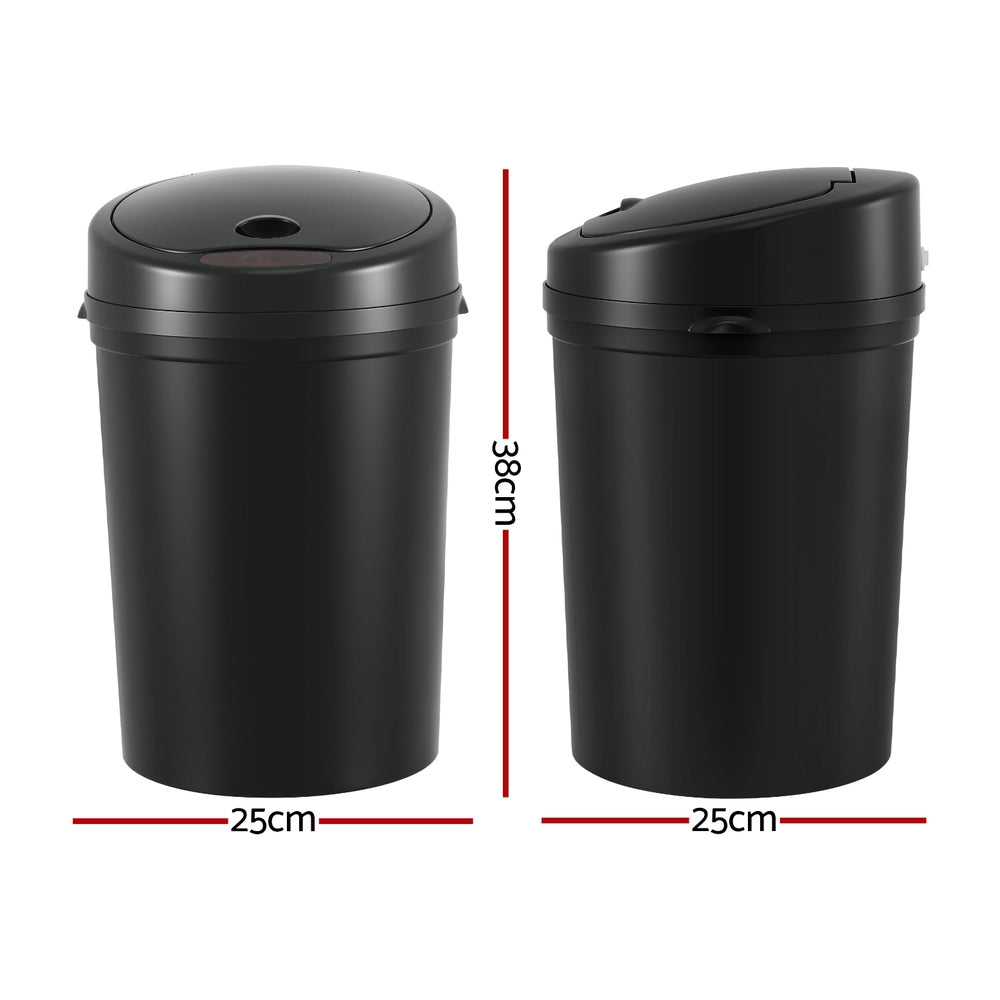 Sensor Bin | Motion Activated | 9L | Automatic Trash Can | Black