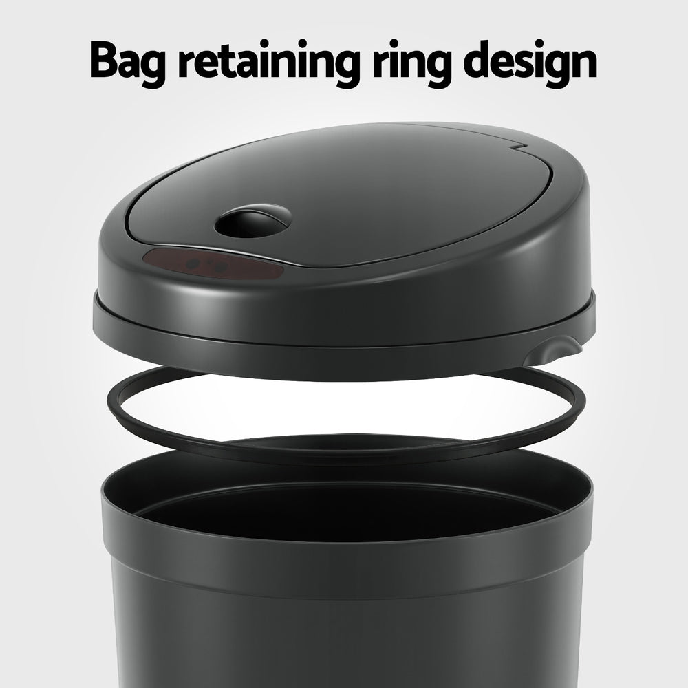 Sensor Bin | Motion Activated | 9L | Automatic Trash Can | Black