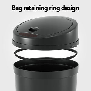 Sensor Bin | Motion Activated | 9L | Automatic Trash Can | Black