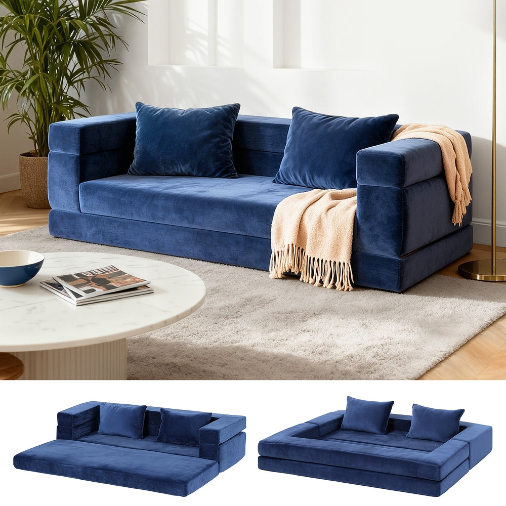 Pull-Out Sofa Bed | Foldable Lounge Chair | Convertible Mattress