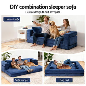 Pull-Out Sofa Bed | Foldable Lounge Chair | Convertible Mattress