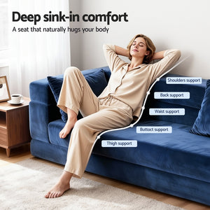 Pull-Out Sofa Bed | Foldable Lounge Chair | Convertible Mattress
