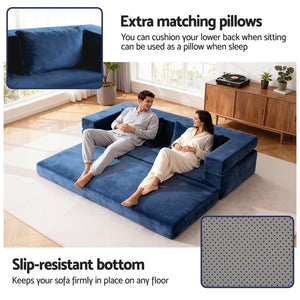 Pull-Out Sofa Bed | Foldable Lounge Chair | Convertible Mattress