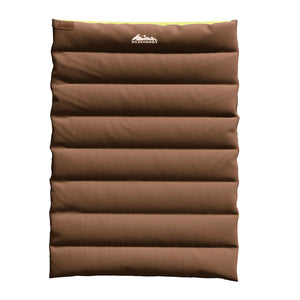 Double Sleeping Bag | Thermal for Camping & Hiking | Brown | -5°C