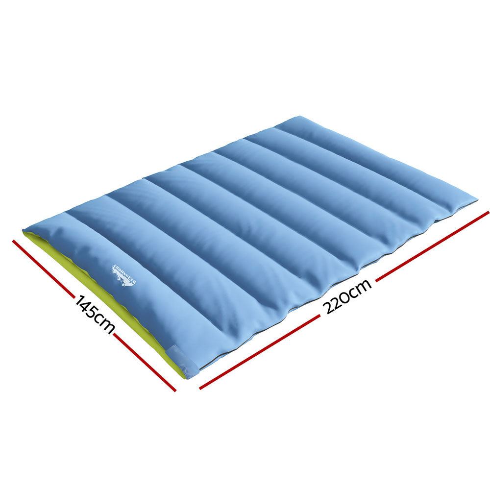 Double Sleeping Bag | Thermal for Camping & Hiking | Grey | -5°C