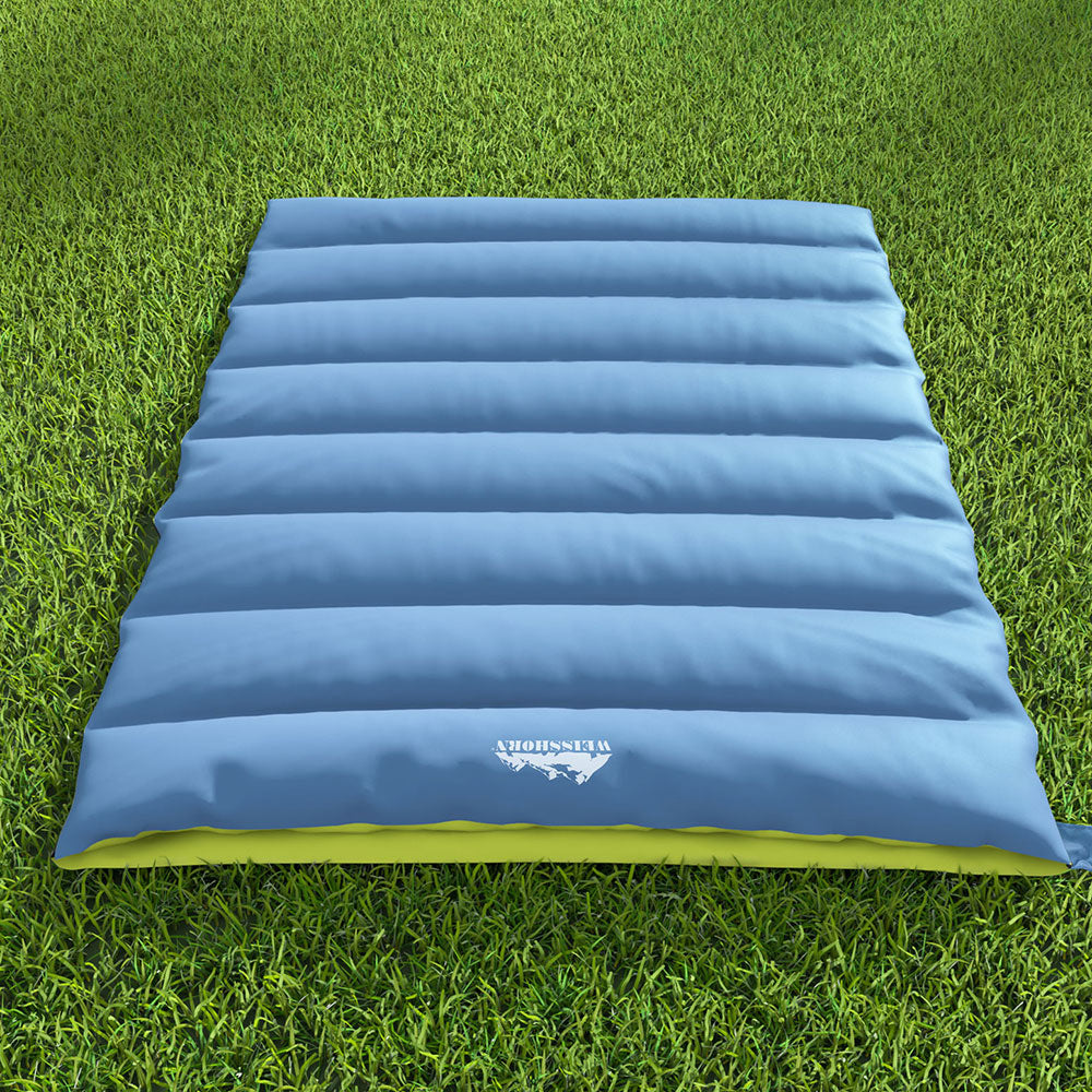 Double Sleeping Bag | Thermal for Camping & Hiking | Grey | -5°C