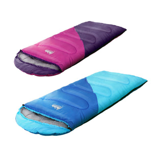 Kids Sleeping Bags Set of 2 | 172cm Single | Thermal Camping & Hiking