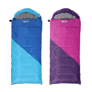 Kids Sleeping Bags Set of 2 | 172cm Single | Thermal Camping & Hiking