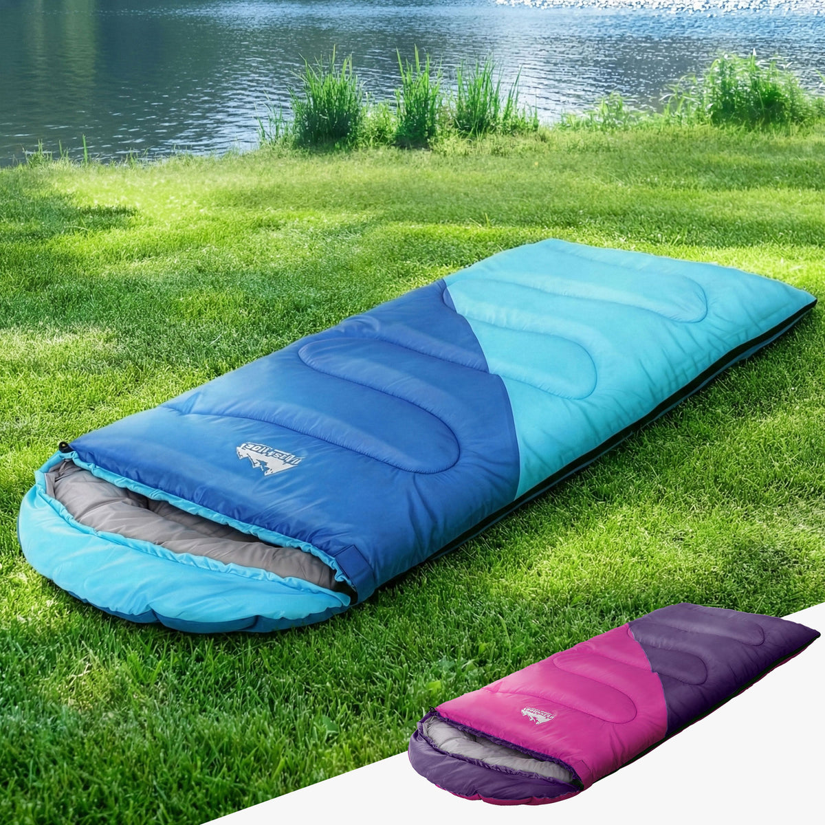 Kids Sleeping Bags Set of 2 | 172cm Single | Thermal Camping & Hiking