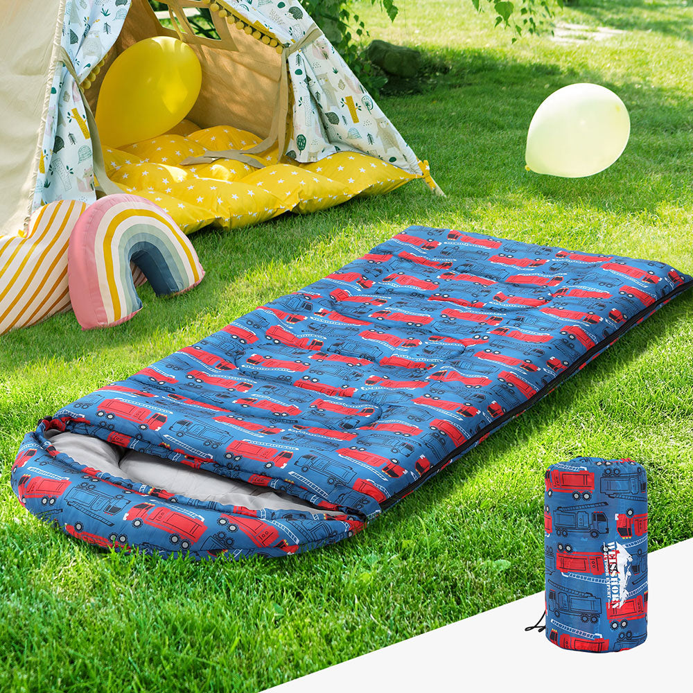 Kids Sleeping Bag | Single | 180cm | Thermal Camping & Hiking | Blue