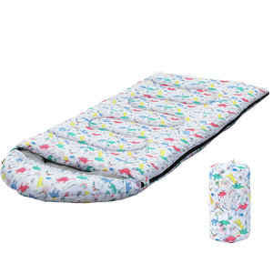 Kids Sleeping Bag | Single | 180cm | Thermal Camping & Hiking | White