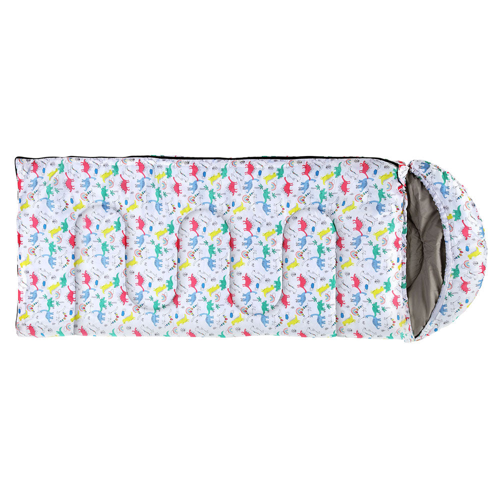 Kids Sleeping Bag | Single | 180cm | Thermal Camping & Hiking | White