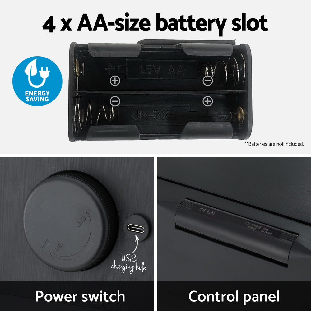 Devanti Sensor Bin | 50L | Motion Activated | Automatic Rubbish Bin | Black