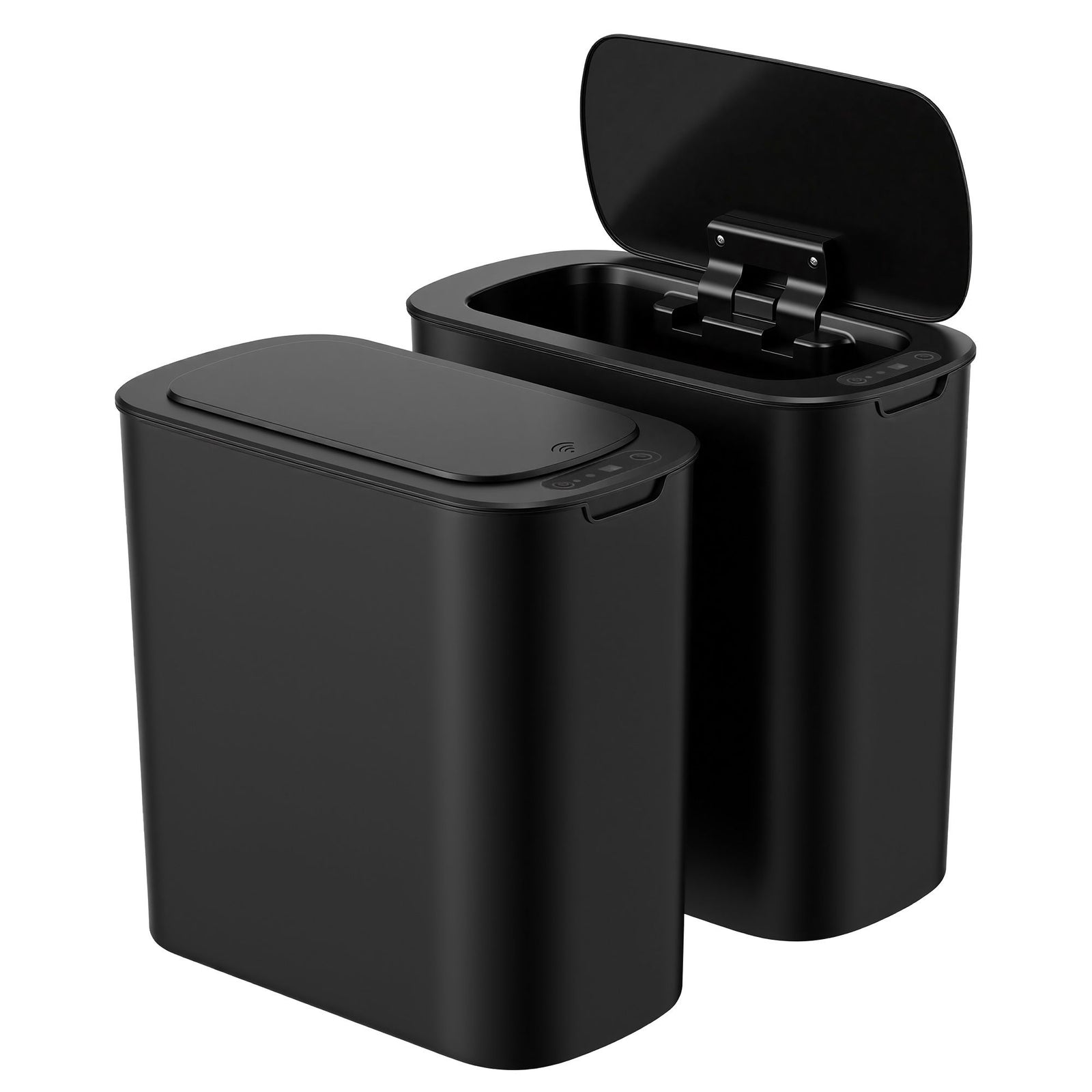 Motion Sensor Rubbish Bins | 2 Pack | 11L Touchless Kitchen Bins | Black