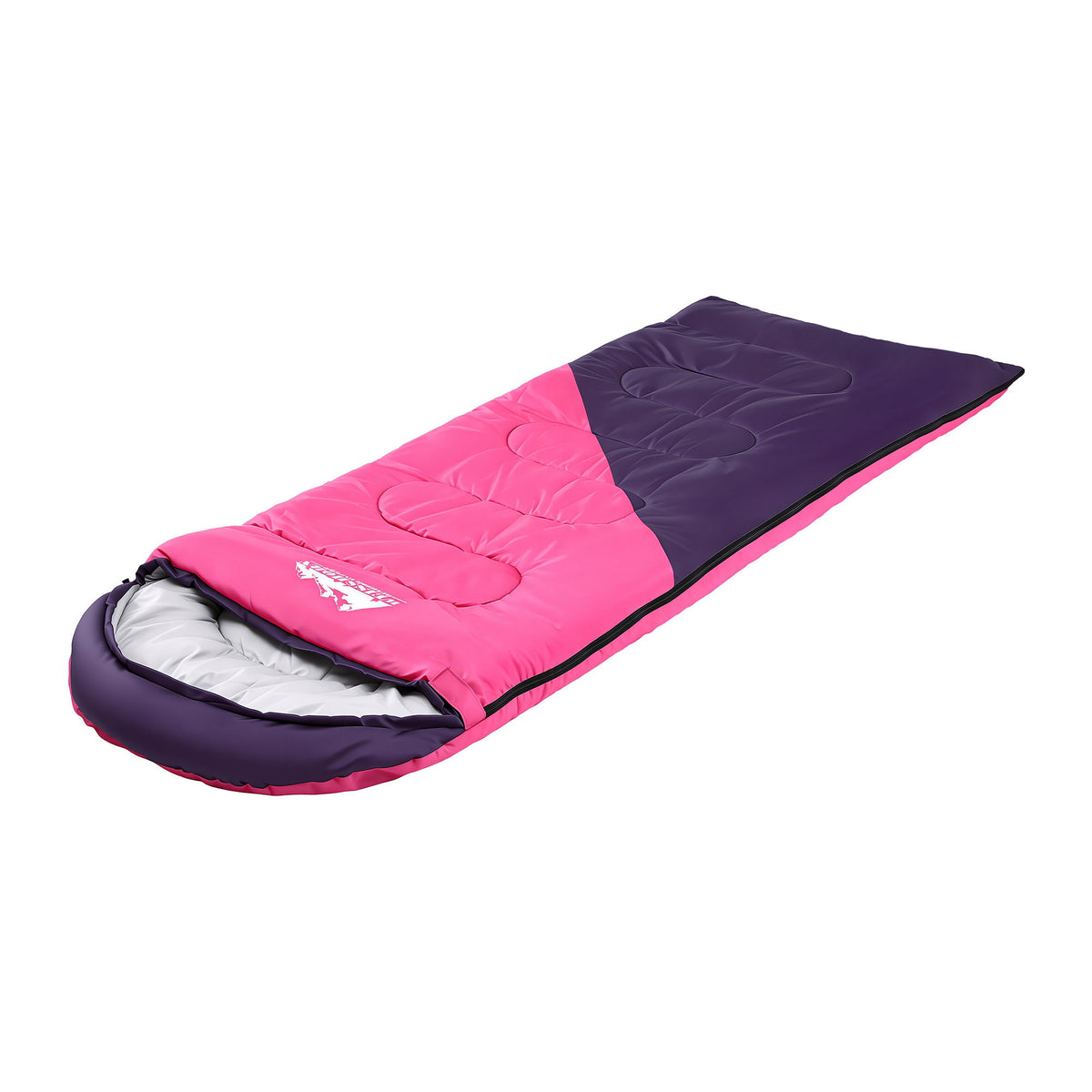 Single Sleeping Bag 213cm | Thermal Camping & Hiking | Pink