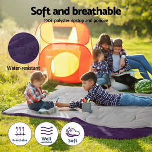 Single Sleeping Bag 213cm | Thermal Camping & Hiking | Pink