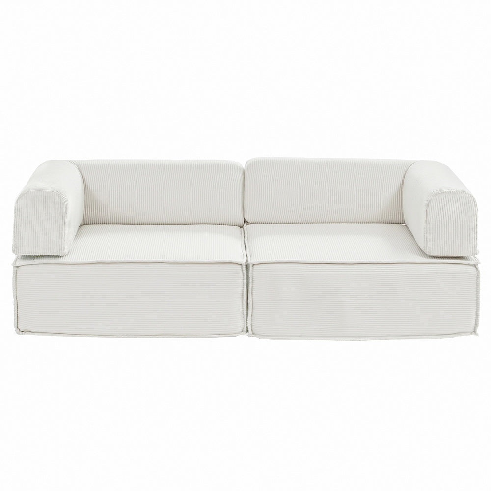 Foldable Sofa Bed | Convertible Floor Lounger | Beige