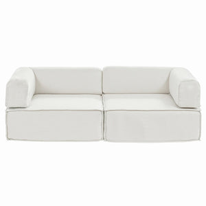 Foldable Sofa Bed | Convertible Floor Lounger | Beige