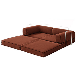 Convertible Floor Sofa Bed | Folding Lounger | Orange