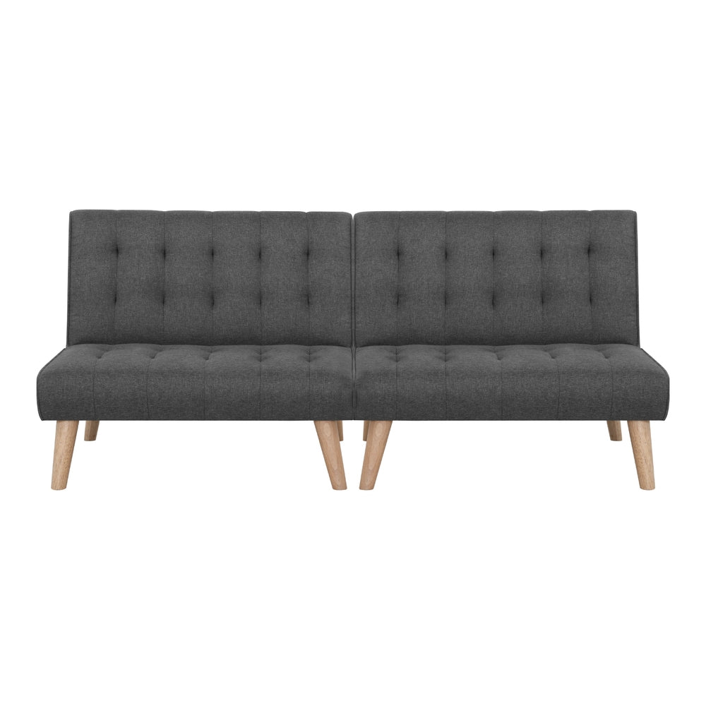 Artiss 2x Sofa Bed Couch | Single Seater | Fabric | Grey