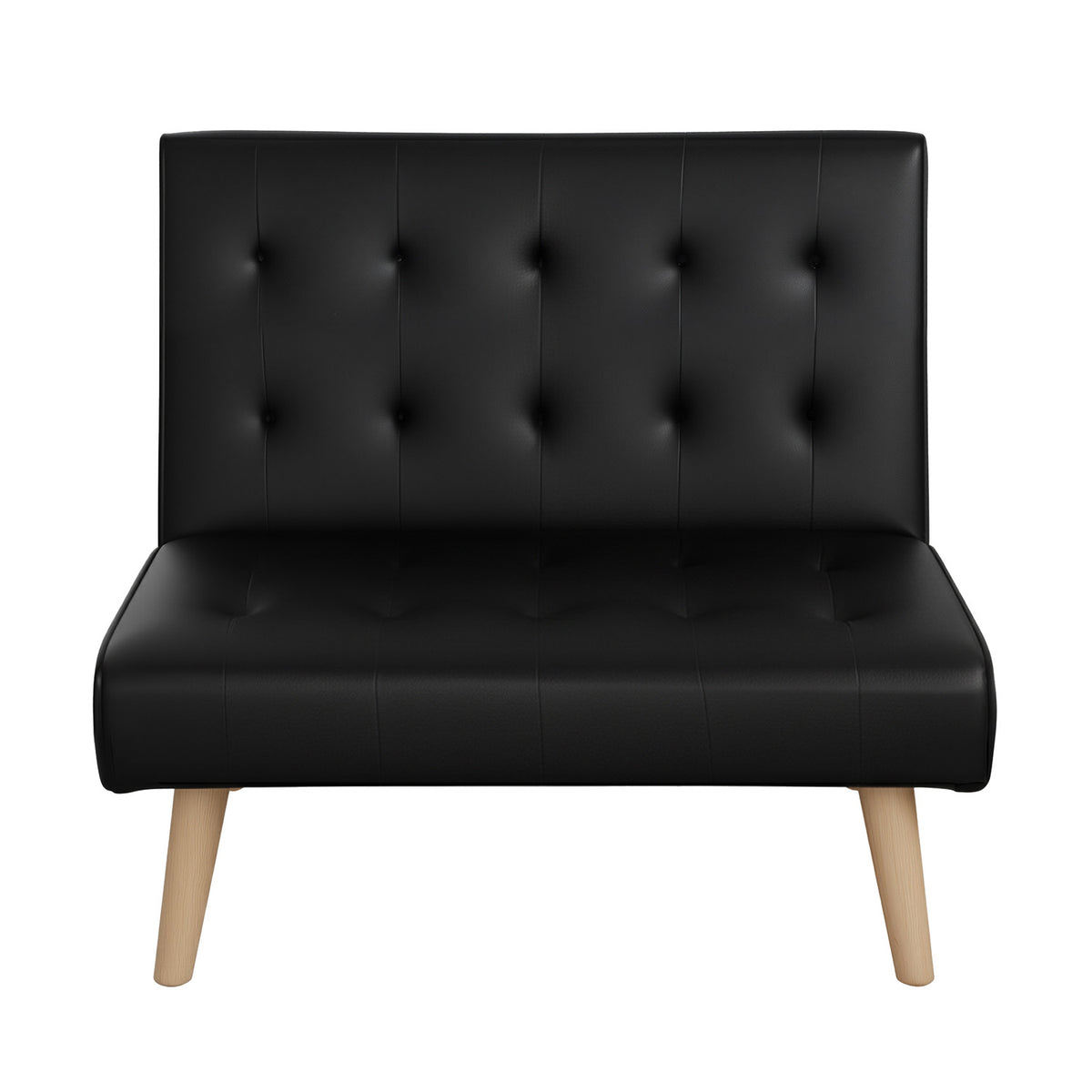 Sofa Bed | 1 Seater | Fabric Lounge Chair | Black