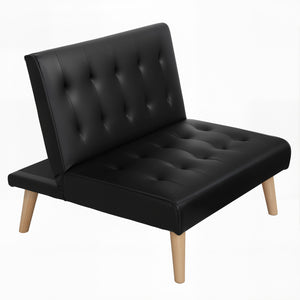 Sofa Bed | 1 Seater | Fabric Lounge Chair | Black