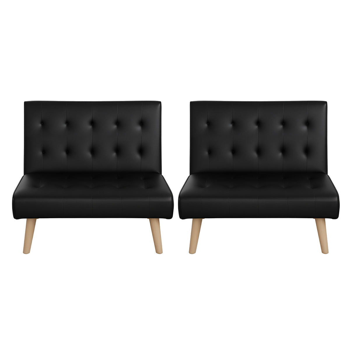 Sofa Bed | 2 Seater | Fabric Couch | Black