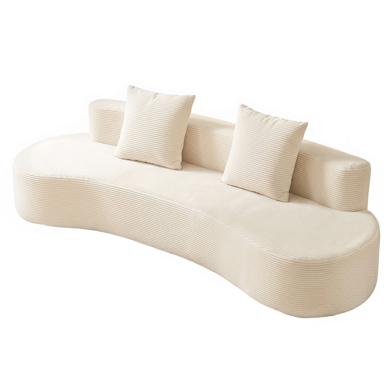 Modular Sofa Bed | 228cm Sectional Boneless Couch | No Assembly Required
