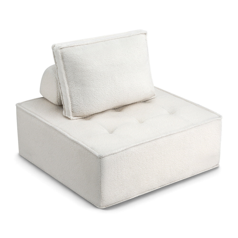 Floor Sofa Lounge Chair | 4 Seater Modular | Includes Pillow