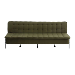 Artiss Sofa Bed, 1.9m 3-Seater Soft Innerspring Adjustable Couch Futon Chair for Apartment Dorm Living Room Office Study Bedroom, Green