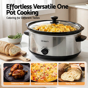 6.5L Slow Cooker | 3 Heat Settings | Keep Warm Function