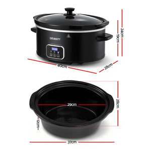 5.6L Slow Cooker | 3 Heat Settings | Keep Warm Function